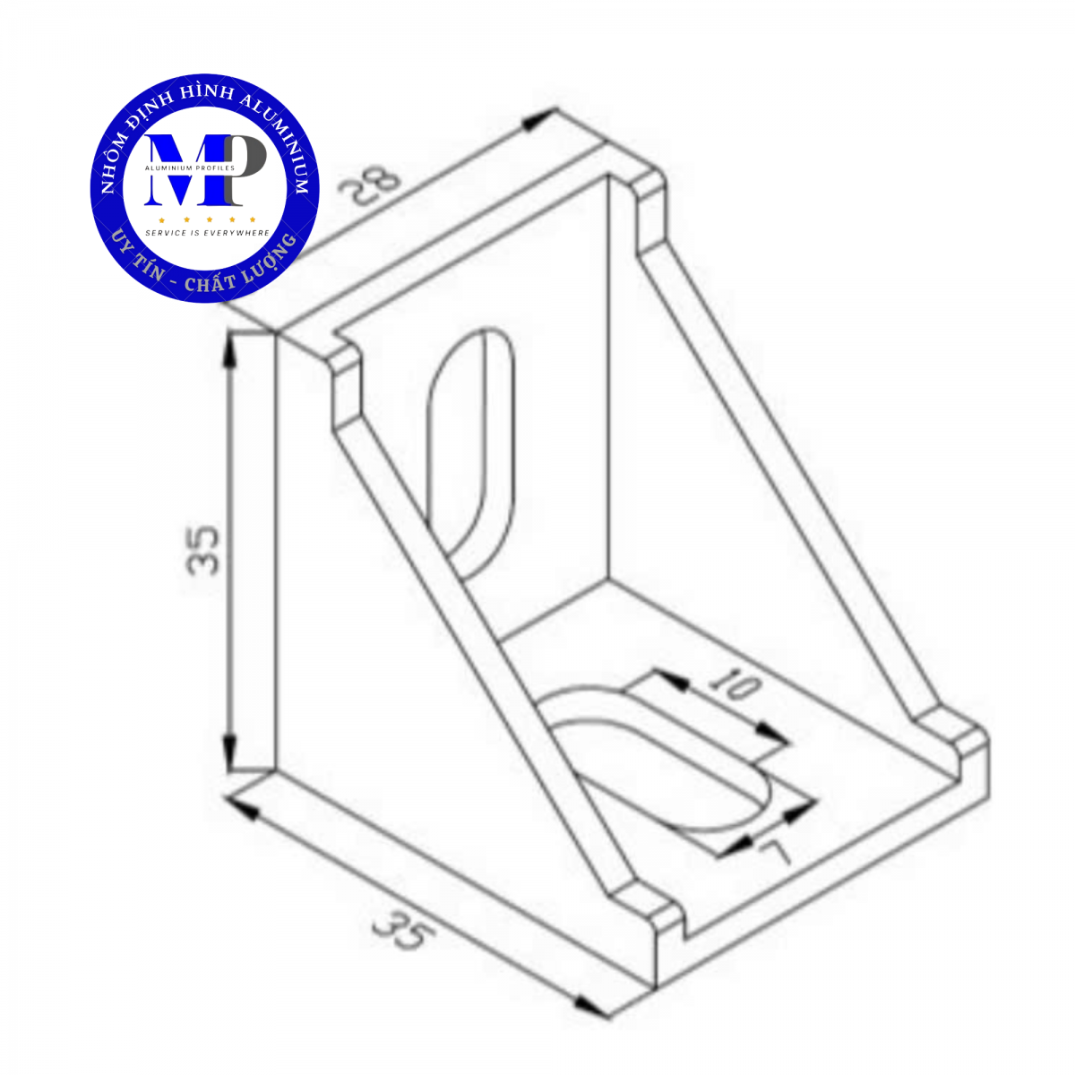 Cấu tạo và tính năng của Ke Nhôm Định Hình 3030